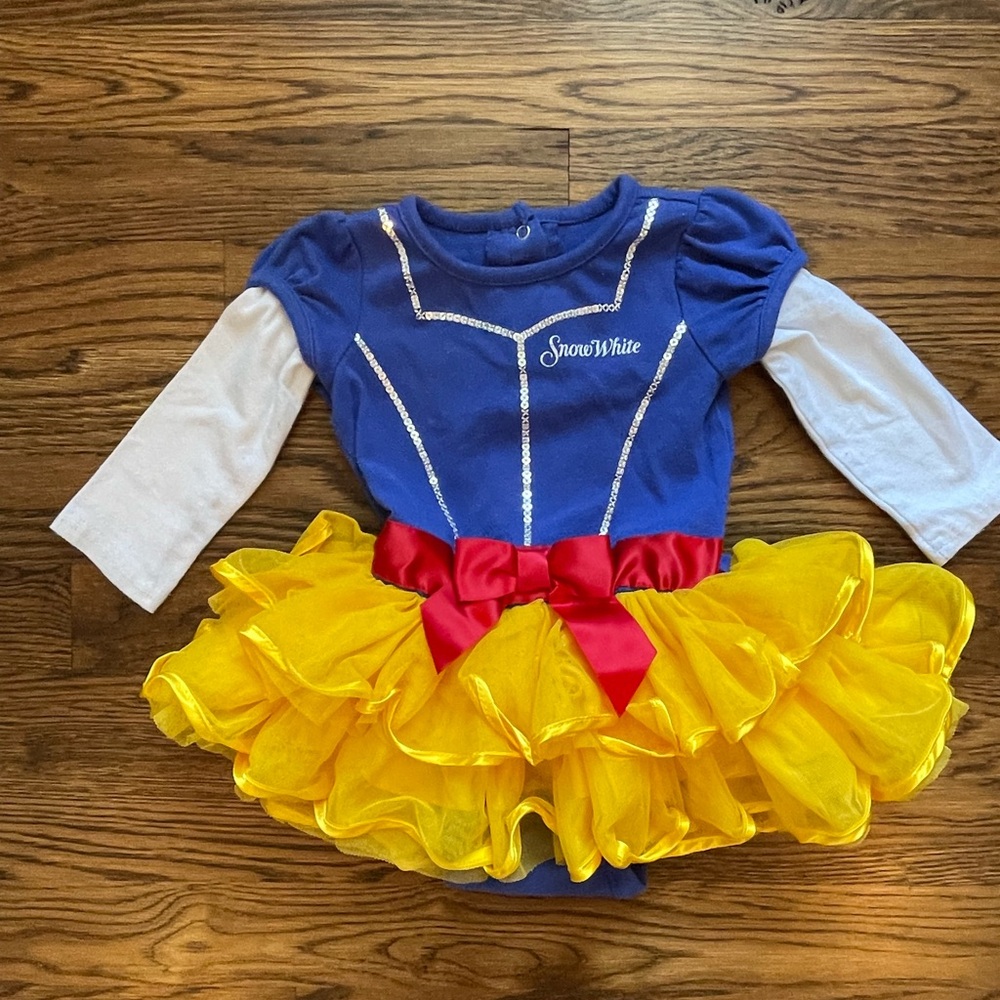 Disney Baby Girls Snow White Costume with TUTU Dress Up Size 9 Mths